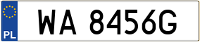 Trailer License Plate